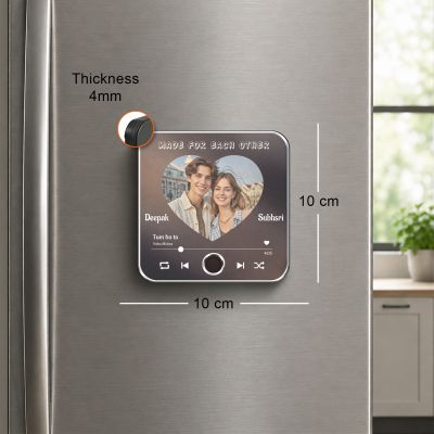 Personalized Musical Fridge Magnet for Couples